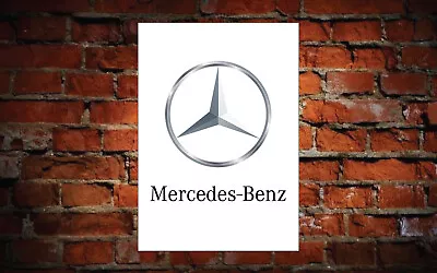 Mercedes Benz Logo Sign/banner - Corex - Foam And Metal A1 And A2 • $16.41