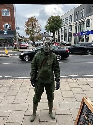 Helloween Costume Fancy Dress. Military Gas Mask British NCB Suit  • £45