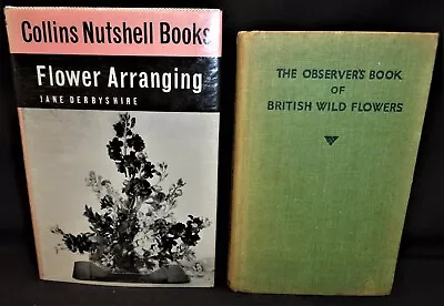 £4.99 • Buy Vintage Hardback Books X 2, The Observers Book Of British Wild Flowers