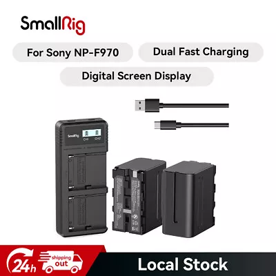 SmallRig NP-F970 Replacement Batteries  & Fast Charger USB Dual Charger For Sony • $100.90