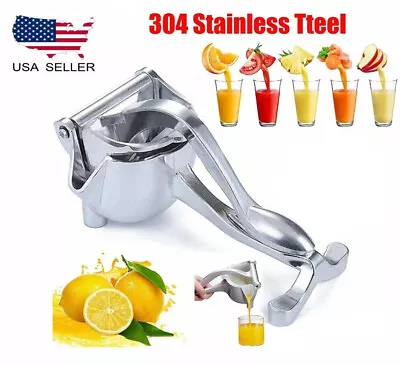 Heavy Duty Manual Fruit Juicer Premium Extractor Hand Press Lemon Squeezer USA • $11.11