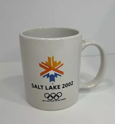 Salt Lake City 2002 Olympic Coffee Mug White With Logo • $13.99