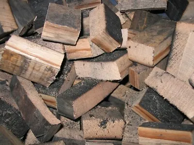 Oak Whiskey Barrel Chunks BBQ Smoking Wood Chunks Smoker Bourbon Blocks 10kg Bag • £24.95