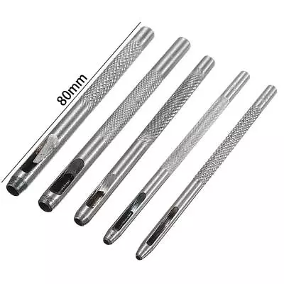5pcs Steel Leather Punch Hollow Set Hole Craft Set For Punch Leather Tool • $6.80