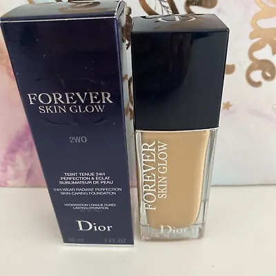 £29.99 • Buy Dior Forever Skin Glow 2w0 30ml Foundation- New