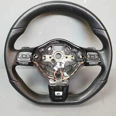 $360.35 • Buy VW Golf R MK6 Multifunction Leather Tiptronic Steering Wheel 5K0419091AS ASZ