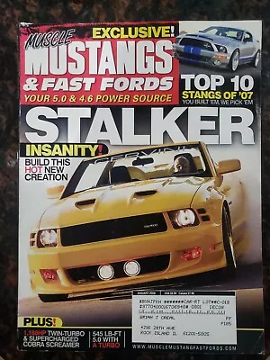 Muscle Mustangs & Fast Fords MM&FF Back Issue January 2008 • $10.99