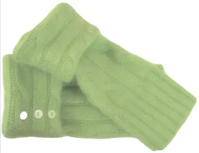 $28.49 • Buy Fingerless Gloves Green Moss Angora Wool M Medium 8 1/2  Long Women's Ladies