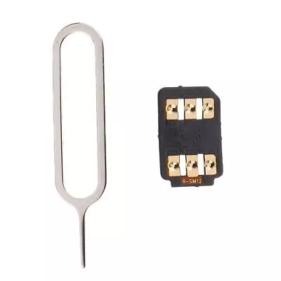 R-SIM12 Adapter For 6 6s 7 8 Plus X 4G RSIM Unlock 11.2 10.3 • £6.86