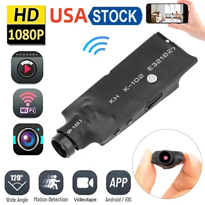 US 1080P Nanny Camera HD Wireless WiFi Mini Micro Pinhole DIY Cam DVR 120° Lens • $23.45