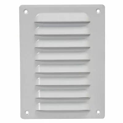 Metal Air Vent Grille 140mm X 190mm With Fly Screen Flat Louvre Duct Cover • £9.99