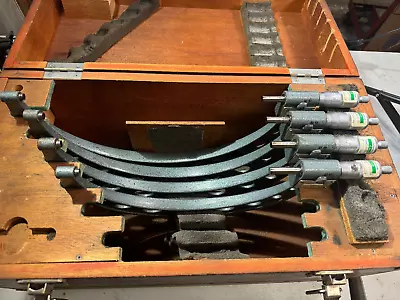 Mitutoyo 8 -12  Outside Micrometer Set 193 .0001  Resolution Lot 350 • $500