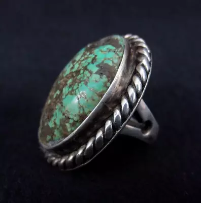 Vintage Navajo Ring - Sterling Silver And Turquoise • $189