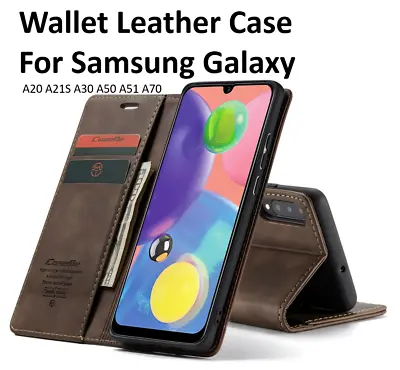 For Samsung Galaxy A20 A21S A30 A31 A33 A50 A51 A70 S20 S21 Wallet Case Cover • $8.99