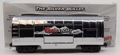 MTH 30-78040 O Gauge Coors Light Silver Bullet Operating Reefer Car LN/Box • $130.85