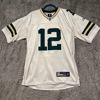 Green Bay Packers Jersey Rodgers Mens Size 48 Reebok White  • $49.99