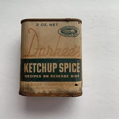 Vintage Durkee's Spice 2oz Tin Ketchup Spice Empty Tin • $1.99