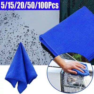 100x Microfiber Cleaning Cloth Towel Rag Car Polishing No Scratch Detailing Soft • $5.09