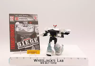 Prowl 100% Complete Transformers Siege War For Cybertron 2019 Hasbro Figure • $52.92