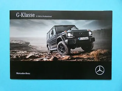 Brochure / Catalogue / Brochure Mercedes G-Class G 350 D Professional - 04/16 • $5.39
