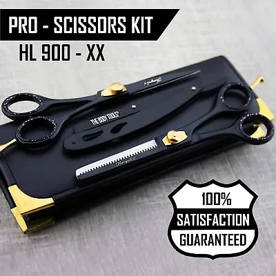 Professional Hairdressing Barber Scissors With Straight Razor And Thinning Shear • £21.77