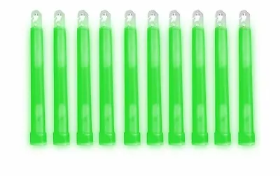 Lot 10 Cyalume Military Grade TACTICAL Light Sticks Green 6  Long 12 HR Prepper • $23.99