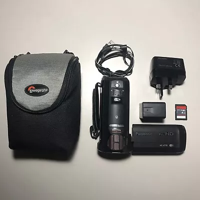 Panasonic HC-V770 Camcorder FULL HD 50x Zoom Wi-Fi + Charger Battery SD Bag • £235