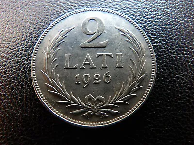 Latvia  1926 Year Silver  Coin 2 Lats (4) • £18.31