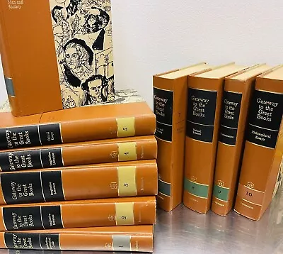 Gateway To The Great Books Vols 1-10 Complete Set Britannica 1963 Vintage • $49.95