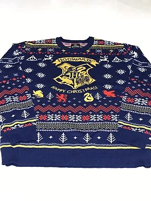 $54.99 • Buy Harry Potter Men's M Hogwarts Happy Christmas Ugly Holiday Sweater Wizard World