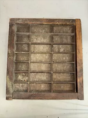 Vintage Letterpress Shadow Box Wooden Wall Decoration • $9.02