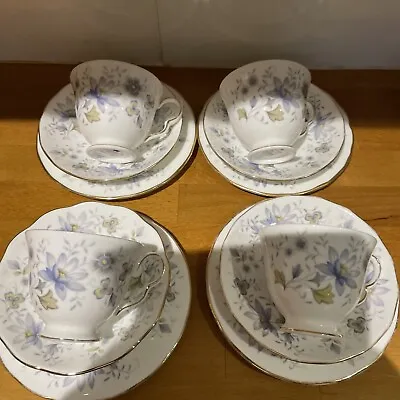 12 Pcs Vintage Colclough Tea Set Tea Cups And Saucers Pattern No. 8683 • £28
