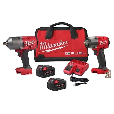 Milwaukee 2988-22 M18 Fuel 1/2  High Torque 3/8  Mid Torque Impact Wrench Kit • $699.99