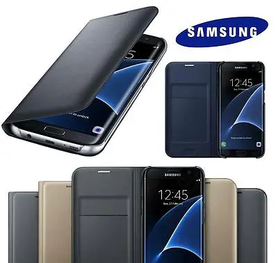 Luxury Leather Card Holder Wallet Flip Case Cover For Samsung Galaxy Phones • £3.99