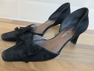 Jane Shilton Stiletoe Bow Shoes Womensuk Size 3 Eu 36 Black • £12.99