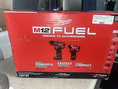 Milwaukee M12 FUEL 12V 2-Tool Combo Kit - Red (3497-22 • $200