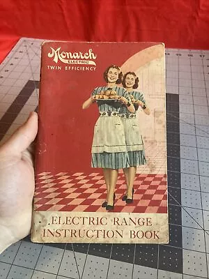 Vintage Monarch Electric Twin Efficiency Electric Range Instruction Book • $5