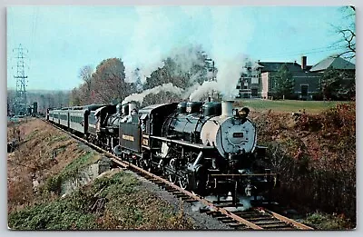 Postcard Morris County Central RR Locomotive 4039 And 385 N111 • $1.99