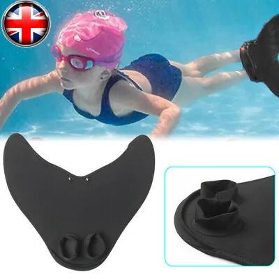 Kids Girls Mermaid Tail Diving Monofin Swimming Swimmable Flipper Training Fin • £13.98