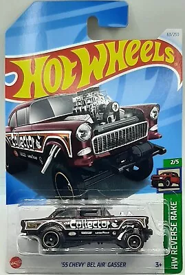 2024 Hot Wheels 55 Chevy Bel Air Gasser The Collector HW Reverse Rake # 63 • $6.95