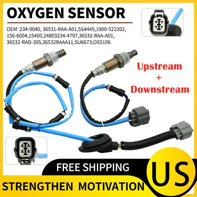 Set Of 2 Upstream & Downstream O2 Oxygen Sensor For 2003-2007 Honda Accord 2.4L • $37.88