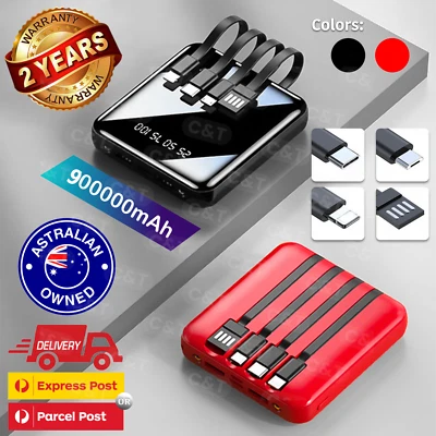 $24.90 • Buy 900000mAh Power Bank Mini USB Pack LED Battery Charger Portable For Mobile Phone