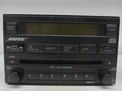 Bose Player Radio Receiver Am-fm-cd Fits 05-07 PATHFINDER 28185EA420 • $66.49