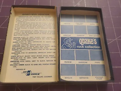 Quaker Oats Quake Cereal Premium Rock Collection Empty Box Without Rocks • $14.99