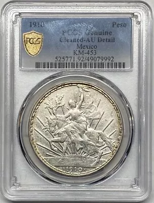 1910 Mexico Horse And Rider Peso PCGS AU Detail • $155