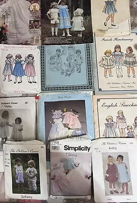 Lot Of Vintage Smocking Child Boy Girl Sewing Patterns  Magazine CUT • $49.99