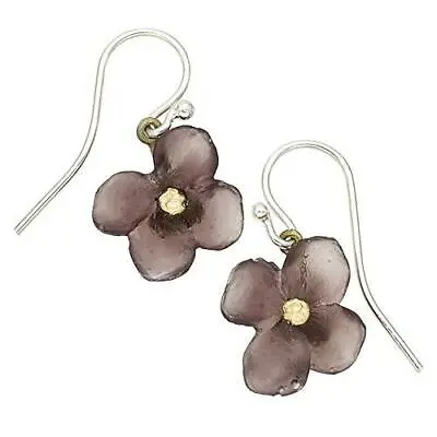 Michael Michaud Retired Wood Of Life Single Flower Wire Earrings 3301 Retail $60 • $29