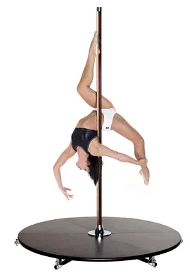 $899.99 • Buy XPole X-STAGE Lite 45mm Brass Spinning Static Dance Exercise X Pole Podium Set