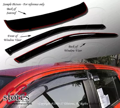 Vent Shade Outside Mount Window Visor Sunroof 3pc Combo Chevy S10 S-10 94-04 • $42.22