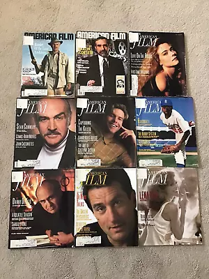 Lot Of 9 Vintage 1989 American Film Magazines January/February Through November • $9